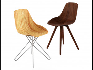 harmony chair rodrigo torres poliform bar stool 3D Модель