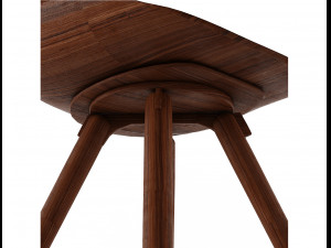 harmony chair rodrigo torres poliform bar stool 3D Модель