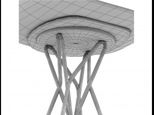 harmony chair rodrigo torres poliform bar stool 3D Модель