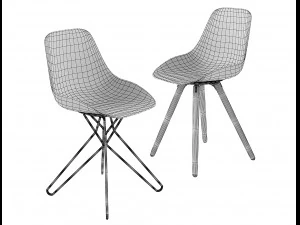 harmony chair rodrigo torres poliform bar stool 3D Model