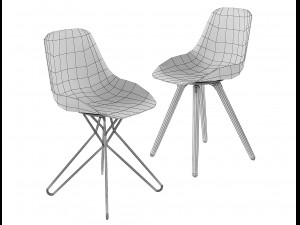 harmony chair rodrigo torres poliform bar stool 3D Модель