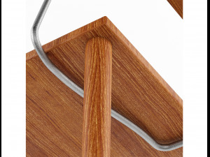 pilgrim bar stool chair low-poly 3D 模型