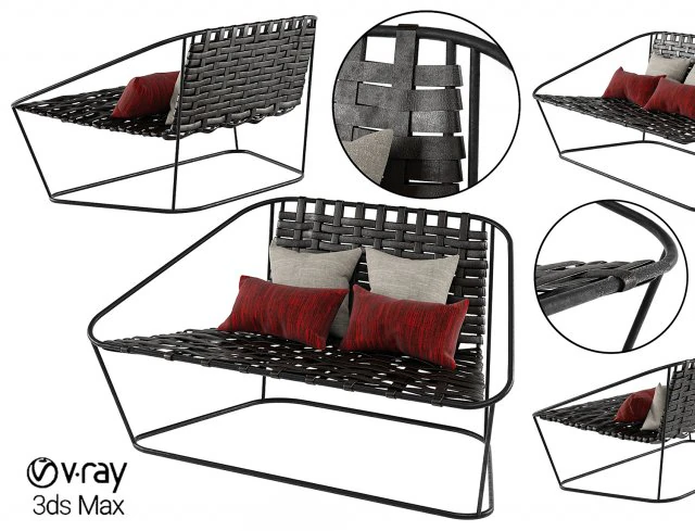 divanetto arflex cloud poltrona carlo colombo Modello 3D .c4d .max .obj .3ds .fbx .stl .blend 