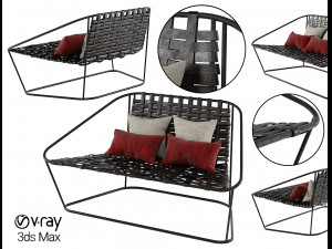 small sofa arflex cloud carlo colombo armchair 3D मॉडल