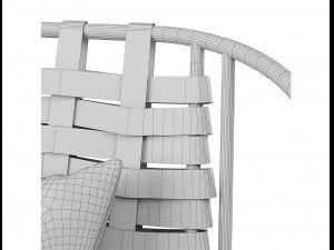 divanetto arflex cloud poltrona carlo colombo Modello 3D