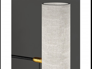 frankfort articulating wall light lamp low-poly Modello 3D