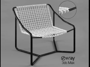 poltrona lounge dockside palecek dockside Modello 3D