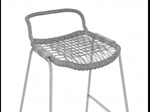 bar stool allu restaurant gervasoni ikea poliform Model 3D