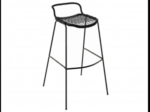 bar stool allu restaurant gervasoni ikea poliform Model 3D