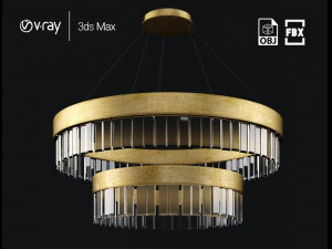 lâmpada dupla solaris Modelo 3D