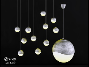 grapes assorted pendant designed by robert sonneman 3D Модель