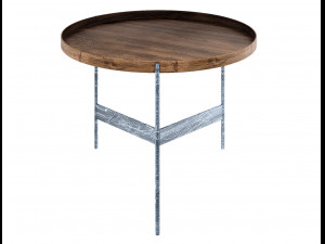 abaco coffee table metal pianca 3D Model