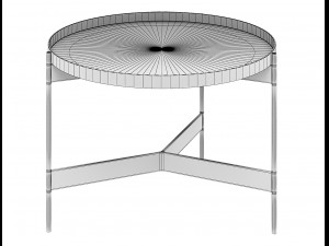 abaco coffee table metal pianca 3D Model