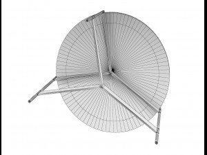 abaco coffee table metal pianca 3D Model