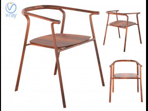 sedia scheggiata Modello 3D