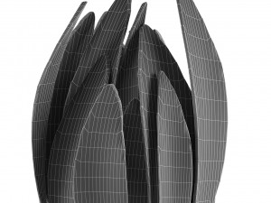 plant in pot flowerpot exotic plant Model 3D