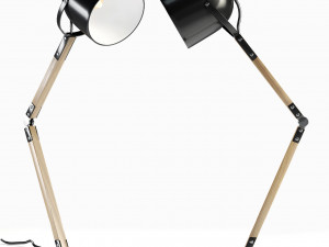 avery floor lamp matte gray 3D 모델