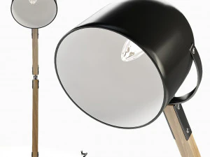 avery floor lamp matte gray 3D Model