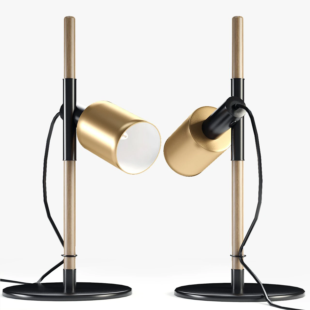 carson floor lamp brushed brass 3D Model .c4d .max .obj .3ds .fbx .stl .blend 