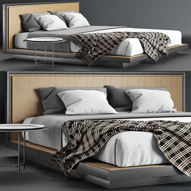 envy king bed 3D 模型 .c4d .max .obj .3ds .fbx .stl .blend 