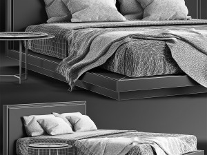 envy king bed 3D 模型