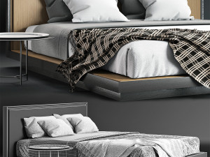 envy king bed 3D 模型