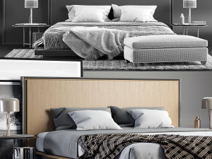 envy king bed set Model 3D