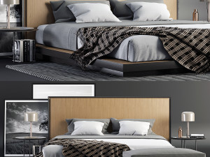 envy king bed set Model 3D