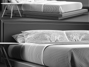 envy queen bed Modelo 3D