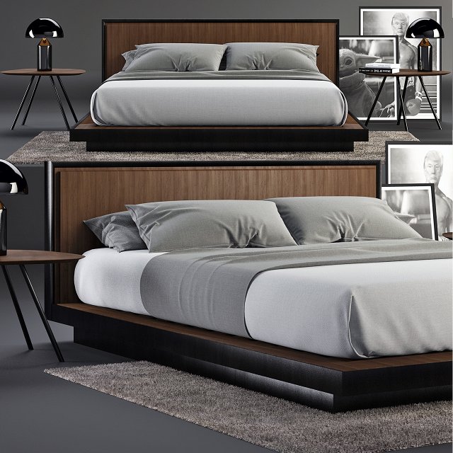 envy queen bed set 3D Model .c4d .max .obj .3ds .fbx .stl .blend 