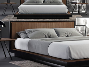 envy queen bed set 3D Model