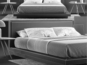 envy queen bed set 3D Model