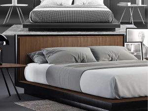 envy queen bed set 3D Model