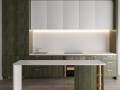 Green Modern Kitchen 3D Model