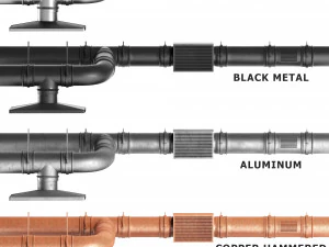 parts ventilation system set 01 3D Model