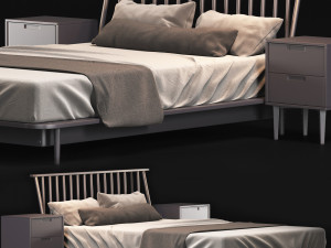 modern bed living wayfair home 3D Model