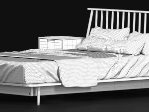 modern bed living wayfair home 3Dモデル