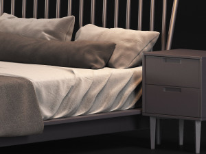 modern bed living wayfair home 3Dモデル