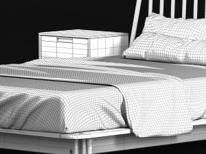 modern bed living wayfair home 3Dモデル