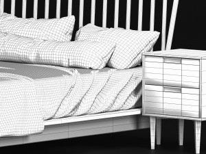 modern bed living wayfair home 3Dモデル