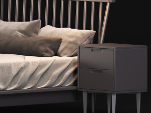 modern bed living wayfair home 3Dモデル