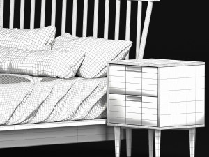 modern bed living wayfair home 3Dモデル