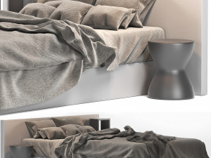 modern bed living wayfair home 3D Model