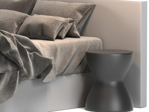 modern bed living wayfair home 3D Model
