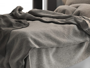 modern bed living wayfair home 3D Model