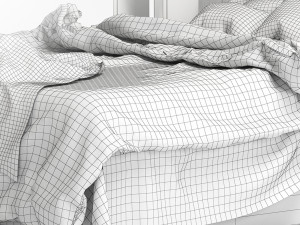 modern bed living wayfair home 3D Model