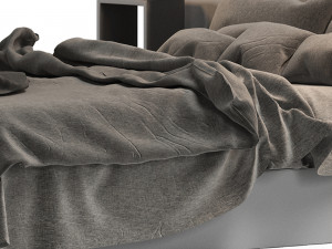 modern bed living wayfair home 3D Model