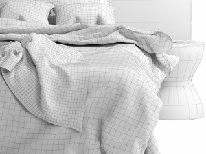 modern bed living wayfair home 3D Model