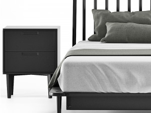 modern bed living wayfair home 2 3D Model
