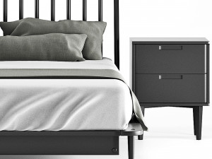 modern bed living wayfair home 2 3D Model